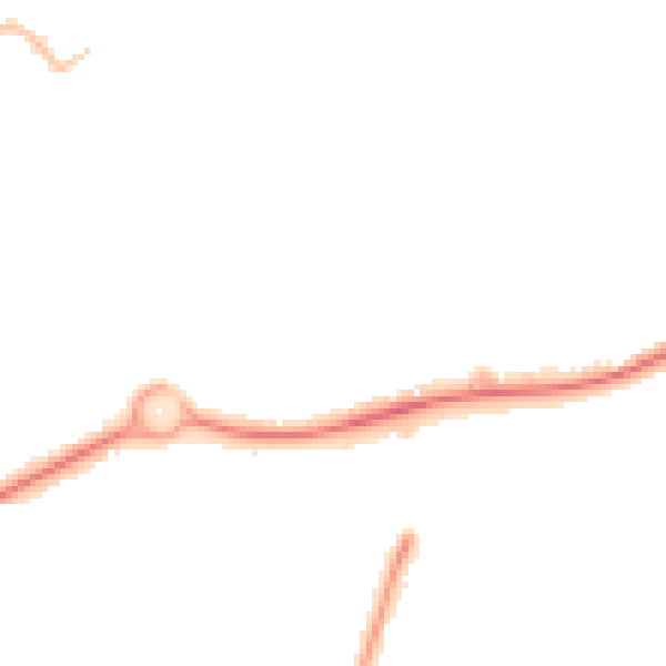 Night-time road noise heatmap for GU21 4PL