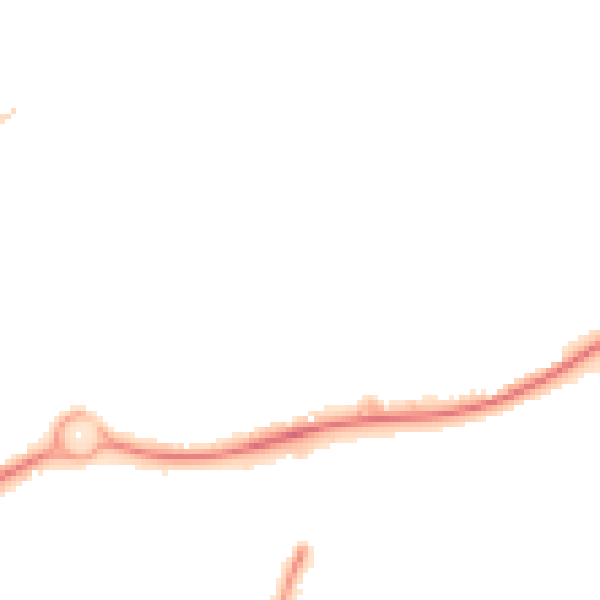 Night-time road noise heatmap for GU21 4RL
