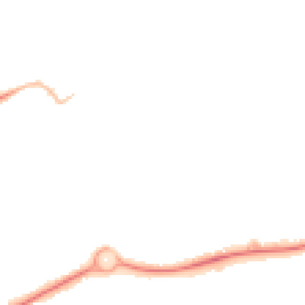 Night-time road noise heatmap for GU21 4SF