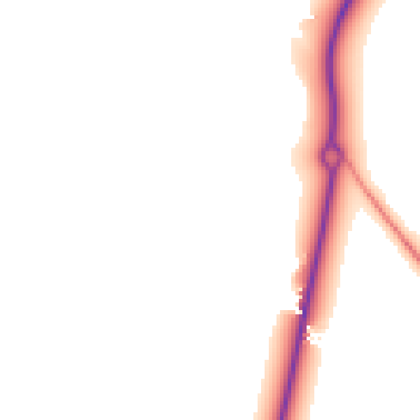Daytime road noise heatmap for GU21 4YD