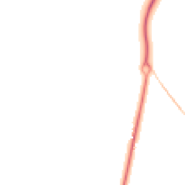 Night-time road noise heatmap for GU21 4YD