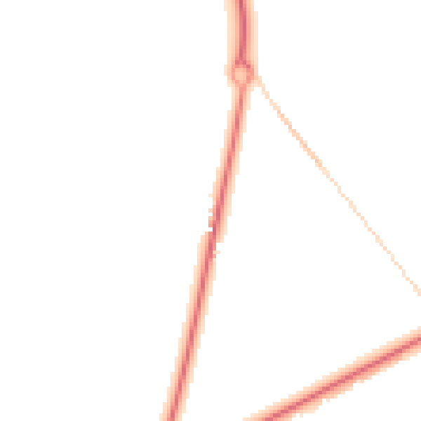 Night-time road noise heatmap for GU21 4YQ