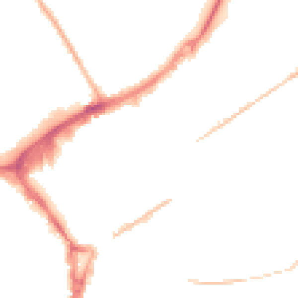 Night-time road noise heatmap for GU21 5AJ