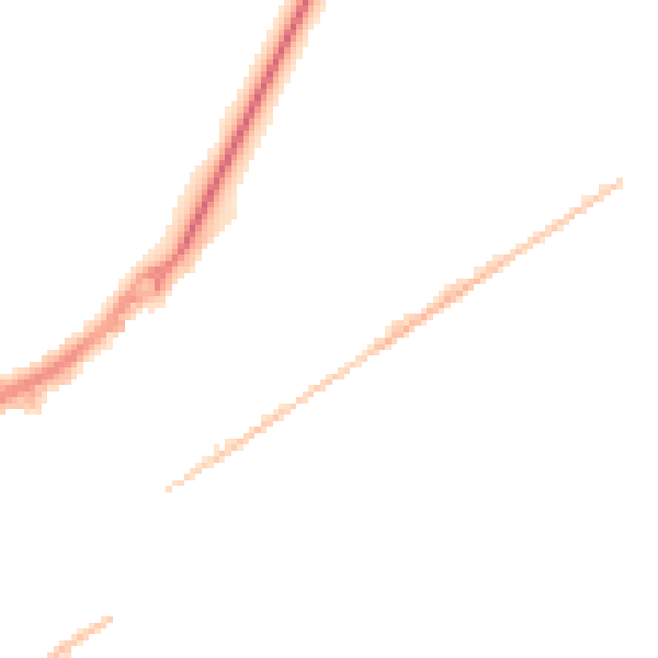 Night-time road noise heatmap for GU21 5ES