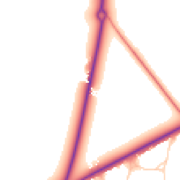 Daytime road noise heatmap for GU21 5NL