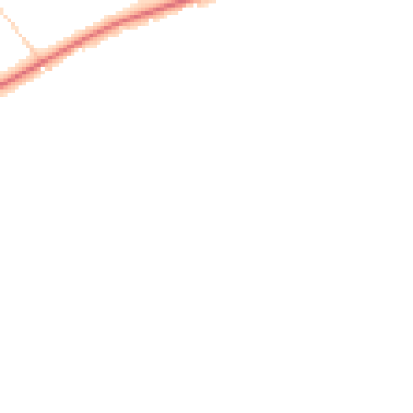 Night-time road noise heatmap for GU21 5PN