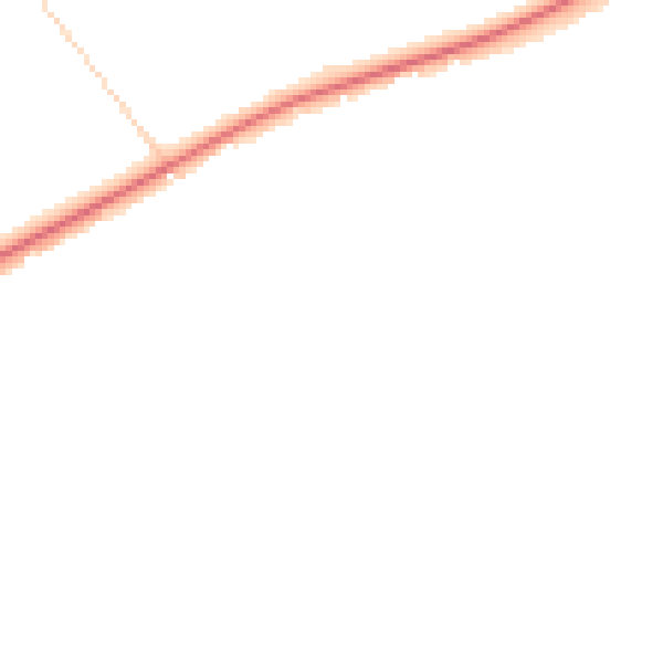 Night-time road noise heatmap for GU21 5QS