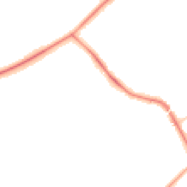 Night-time road noise heatmap for GU21 5TU