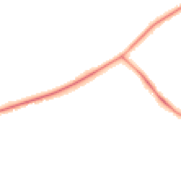 Night-time road noise heatmap for GU21 5TW