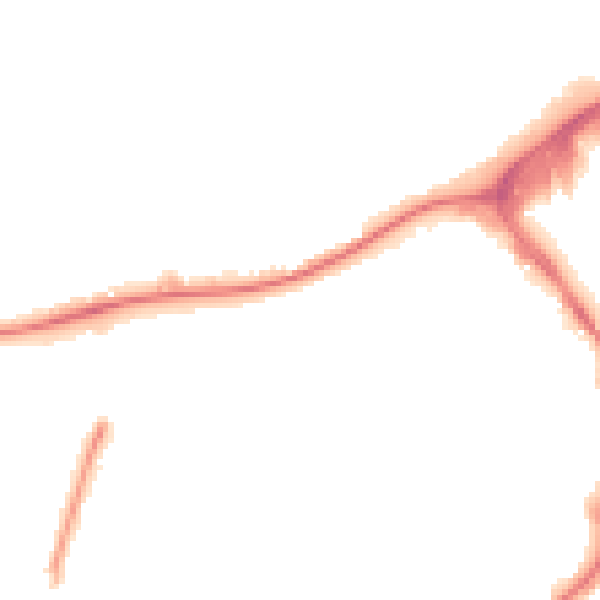 Night-time road noise heatmap for GU21 6AT