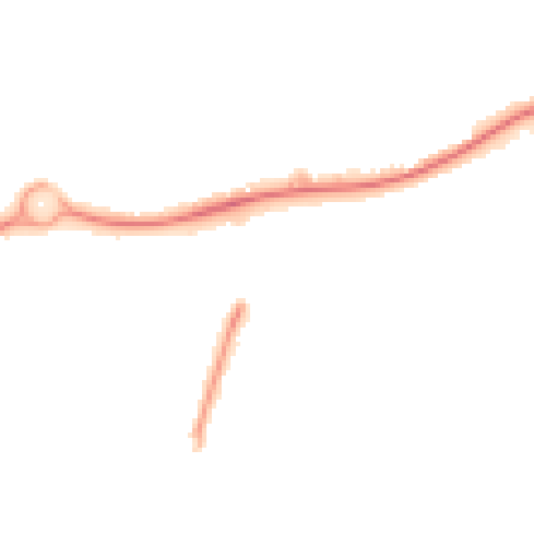 Night-time road noise heatmap for GU21 6NJ