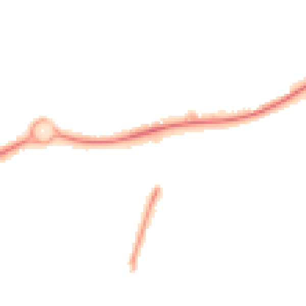 Night-time road noise heatmap for GU21 6NL