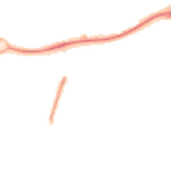 Night-time road noise heatmap for GU21 6PX