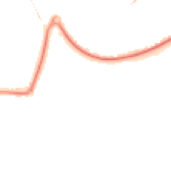 Night-time road noise heatmap for GU21 7DE