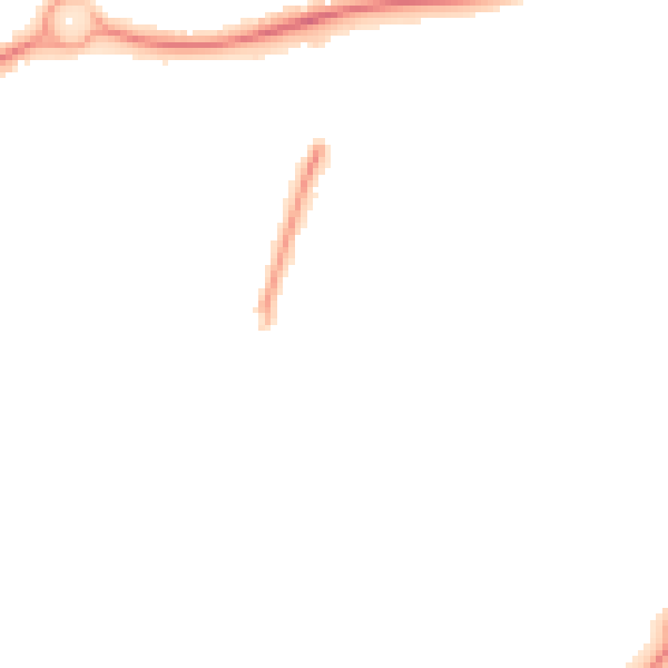Night-time road noise heatmap for GU21 7PD