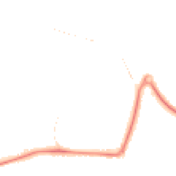 Night-time road noise heatmap for GU21 8AL