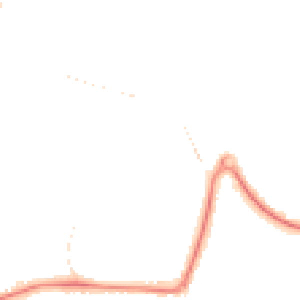 Night-time road noise heatmap for GU21 8AR