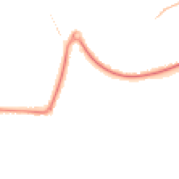 Night-time road noise heatmap for GU21 8SP