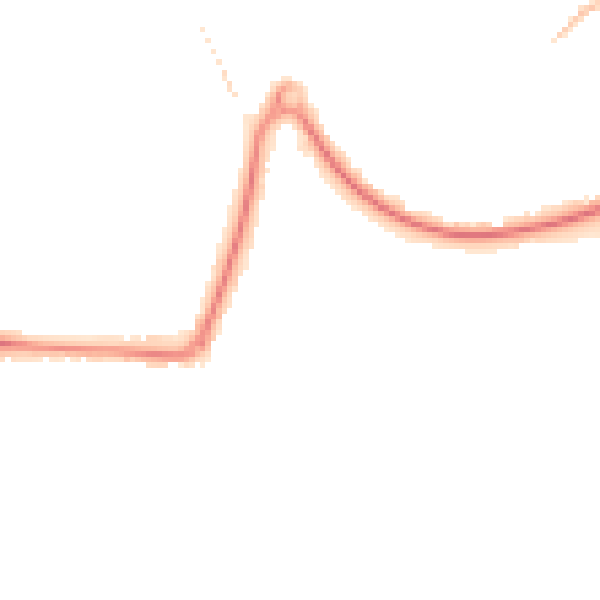 Night-time road noise heatmap for GU21 8SR