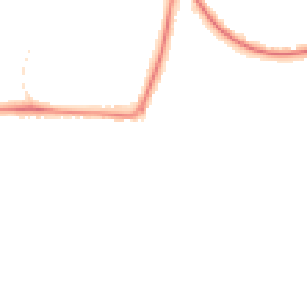 Night-time road noise heatmap for GU21 8TA