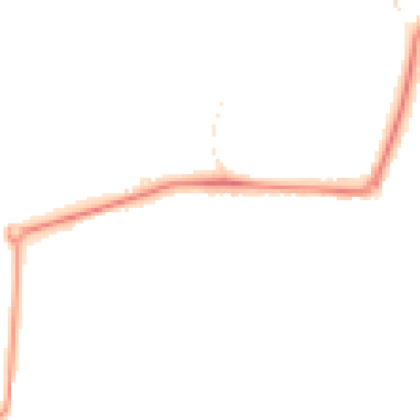 Night-time road noise heatmap for GU21 8TN