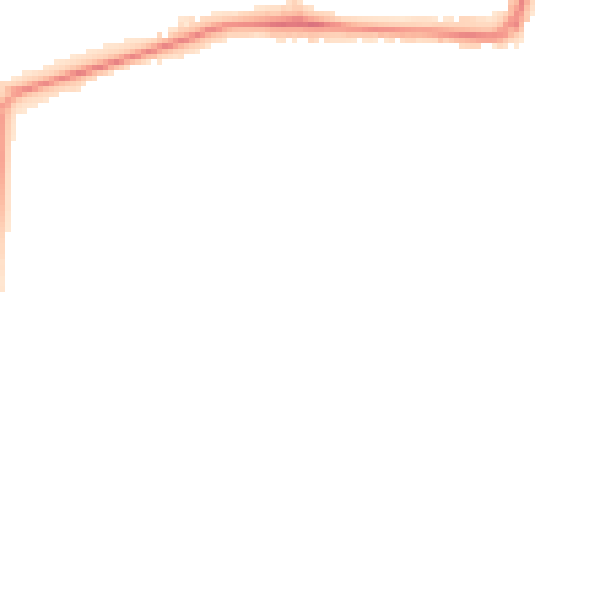 Night-time road noise heatmap for GU21 8UG