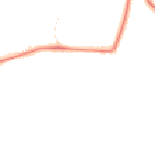Night-time road noise heatmap for GU21 8UN