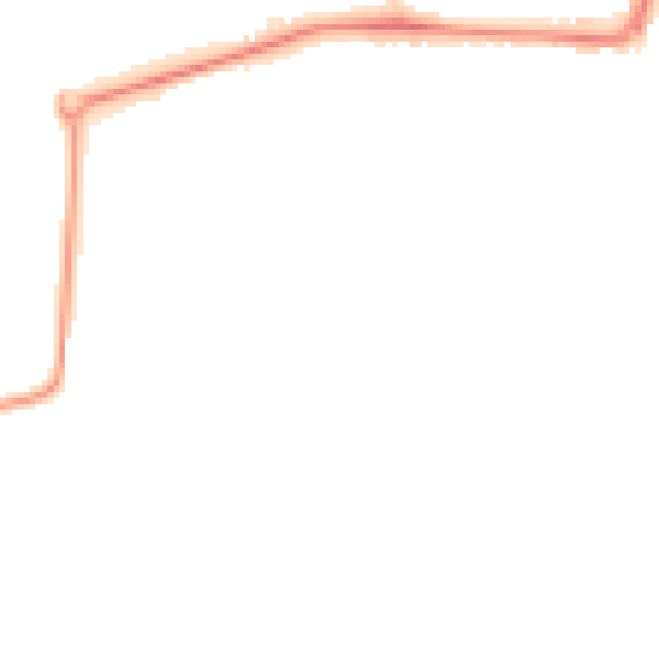 Night-time road noise heatmap for GU21 8UX