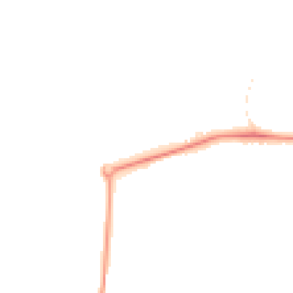 Night-time road noise heatmap for GU21 8XL