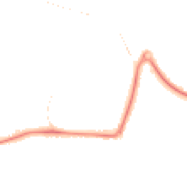 Night-time road noise heatmap for GU21 8YP