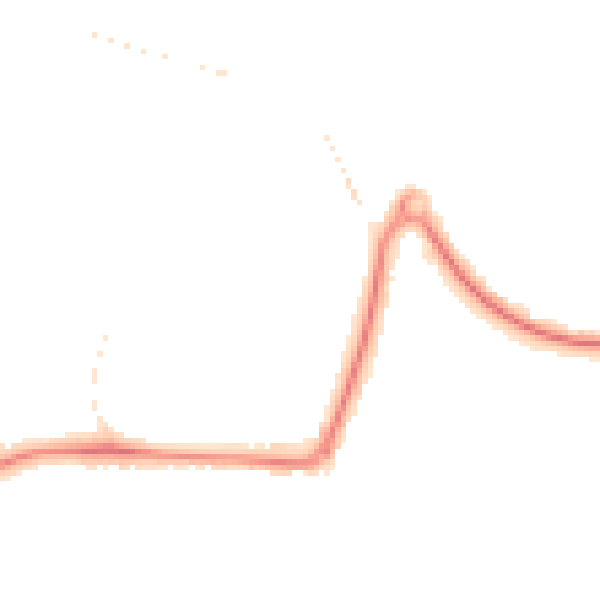 Night-time road noise heatmap for GU21 8YT