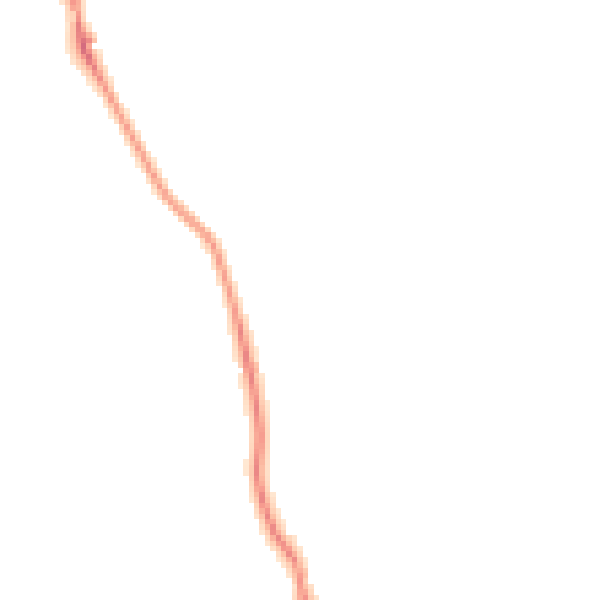 Night-time road noise heatmap for GU22 0QZ