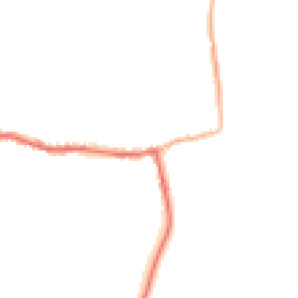 Night-time road noise heatmap for GU22 9JS