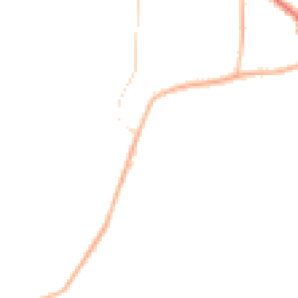 Night-time road noise heatmap for GU22 9LA
