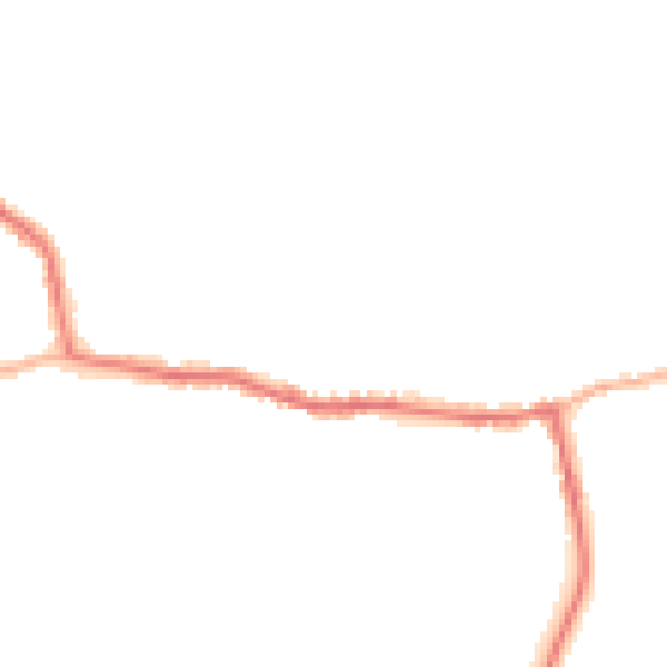 Night-time road noise heatmap for GU22 9LL