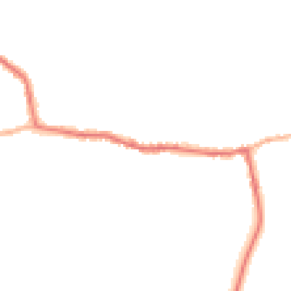Night-time road noise heatmap for GU22 9LN