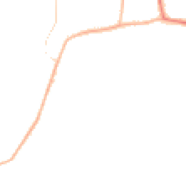 Night-time road noise heatmap for GU22 9NP