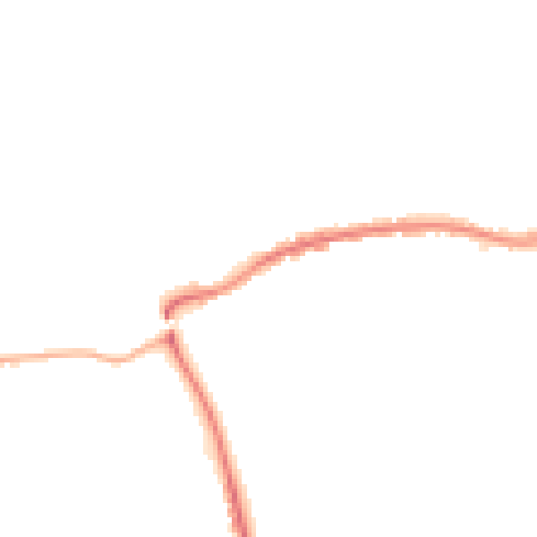 Night-time road noise heatmap for GU24 0AD