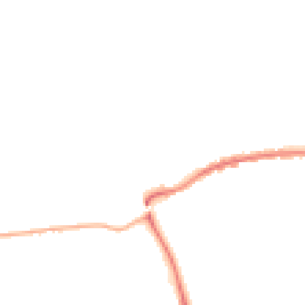 Night-time road noise heatmap for GU24 0AQ
