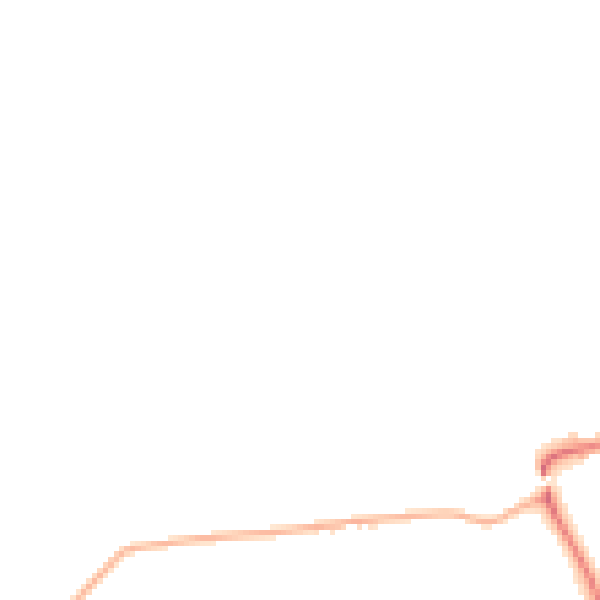 Night-time road noise heatmap for GU24 0NR
