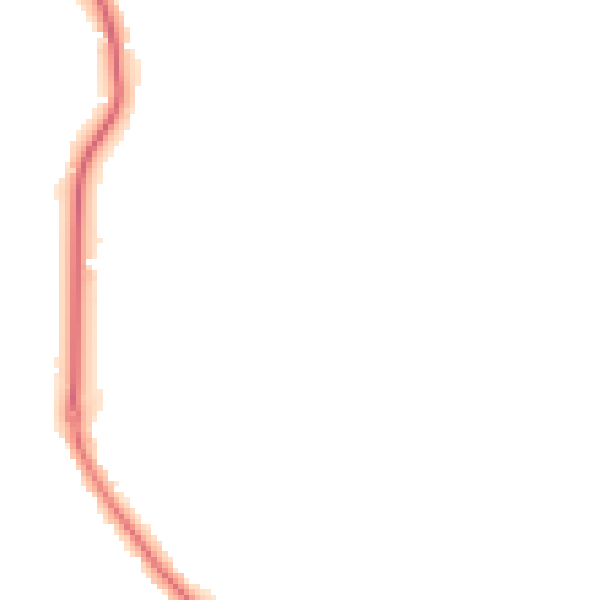 Night-time road noise heatmap for GU24 9SE