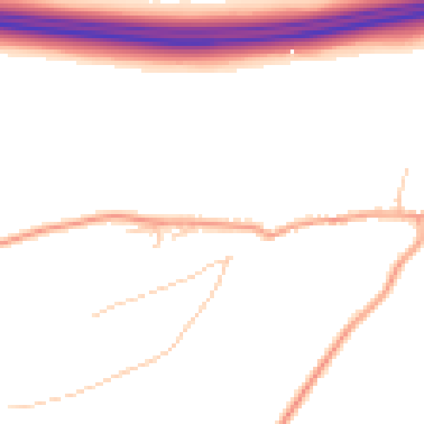 Daytime road noise heatmap for GU3 1AY