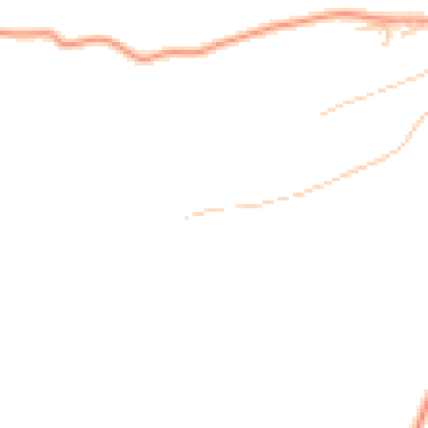 Daytime road noise heatmap for GU3 1BB