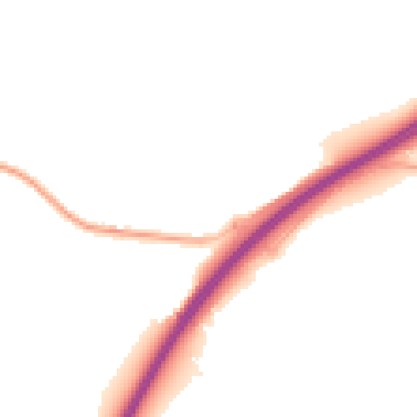 Night-time road noise heatmap for GU3 1DX
