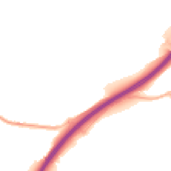 Night-time road noise heatmap for GU3 1DY