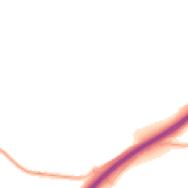 Night-time road noise heatmap for GU3 1EA