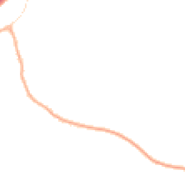 Night-time road noise heatmap for GU3 1JQ