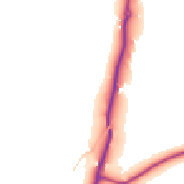 Daytime road noise heatmap for GU3 1LD