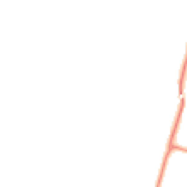 Night-time road noise heatmap for GU3 1LE