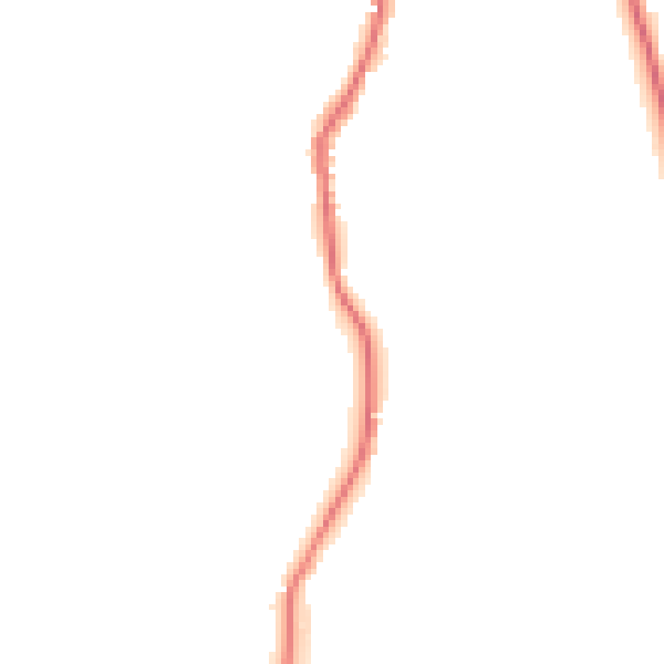Night-time road noise heatmap for GU3 1LJ